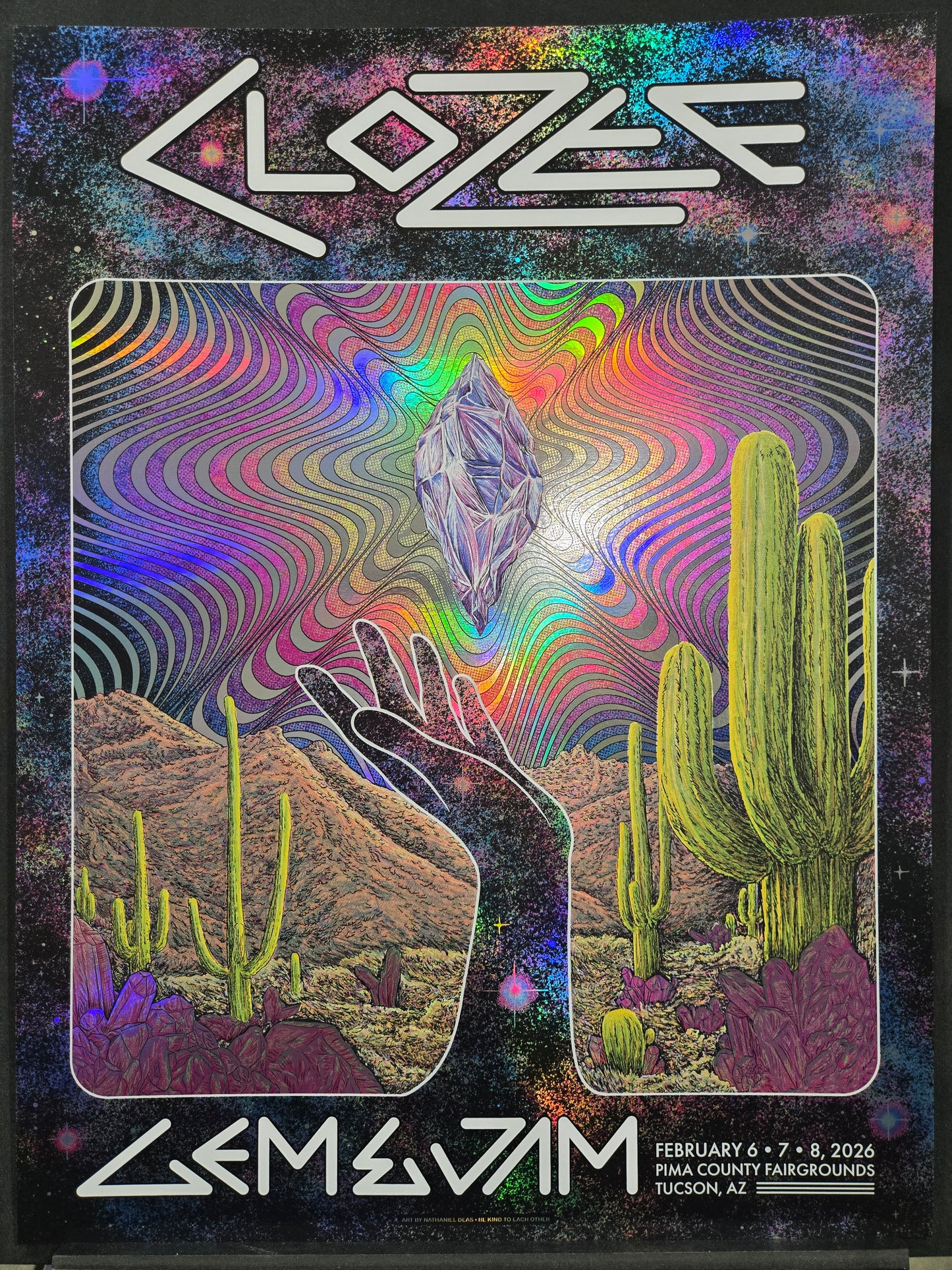 Clozee x Gem & Jam Foil Poster Pre-Order